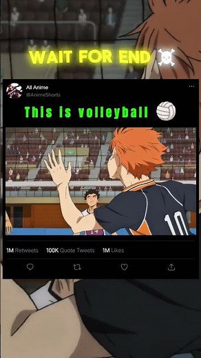 Hinata Decides to Fly 😤 in volleyball 🏐 #anime #haikyuu #sports #volleyball