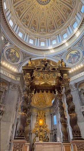 St. Peter’s Basilica | High Altar, Baldachin & Dome Up Close