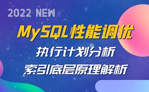MySQL性能调优，执行计划分析和索引底层原理解析！2022全新录制架构师技能教程 已完结（C#/.NET/SQL/MySQL）B0237