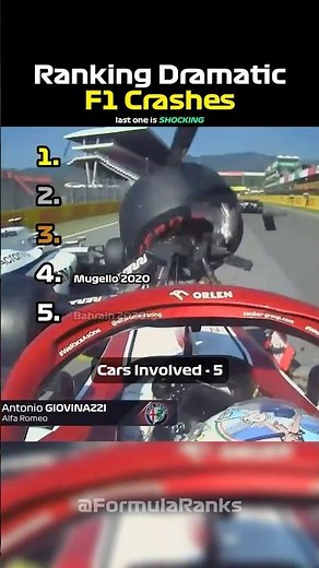 Ranking Dramatic F1 Crashes! 👀😱