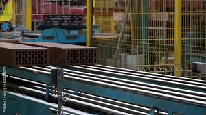 brick factory production of clay bricks
