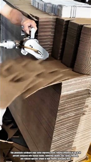Best Innovation Tool: How to Remove Cardboard Edge Waste with Pneumatic Cutter