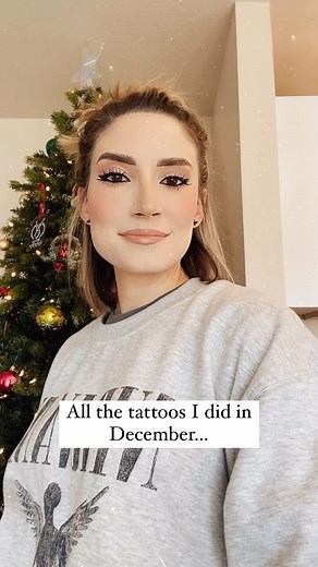 December was incredible! I am in total awe of the scale of projects we tackled this month and so many back to back sessions! Ya’ll are incredible and I’m so grateful to have gotten to spend time with all of you and get to know you while making something beautiful. Thank you so much for giving me an amazing close out to my year, and I’m so excited for 2024 ☺️🥰♥️ how do you like these monthly recap videos? #thepaintedlady #botanicaltattoo #floraltattoo #finelineartist #december #ladytattooers #fe