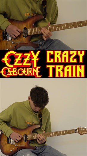 🔥Ozzy Osbourne | Crazy Train Guitar Solo cover