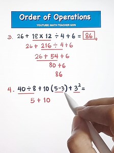 Order of Operations‼️ ✖➗➕➖ #basicmath #mathtutor #mathtutorial #MathTrick #mathteachergon #mathhacks #mathematics #MathTutor #teachergon #math #mathreview #orderofoperations #pemdas #mdas | Ako si Teacher Gon