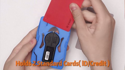 Sheildcase RSA Token Badge Holder, (Holds up to 2 Badges and 1 RSA SecurID Token), Shockproof, Black