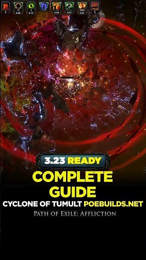 [POE 3.23] CYCLONE OF TUMULT COMPLETE GUIDE - Poe Builds #shorts #pathofexile #poebuilds #poe