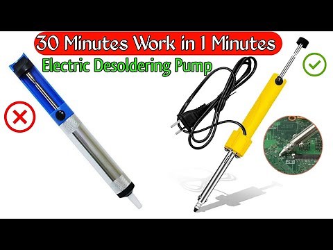 How To Clean Electric Solder Remover // Electric Desoldering Pump Performance Testing