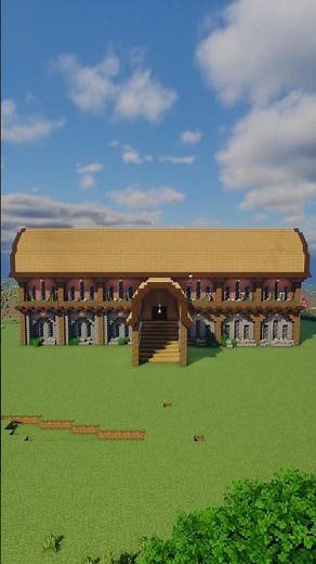 Grand Medieval Longhouse | Large Aesthetic Survival Build