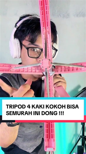 rekomendasi tripod pink kaki 4 kokoh murah #tripodhp #tripoduntukhp #tripod4kaki #tripodkakiempat #tripodkaki4