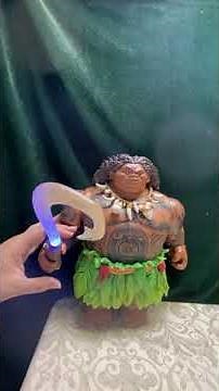 Disney's Moana~16" Large Talking Feature MAUI Doll~Light-Up Fish Hook~Hidden Tattoos
