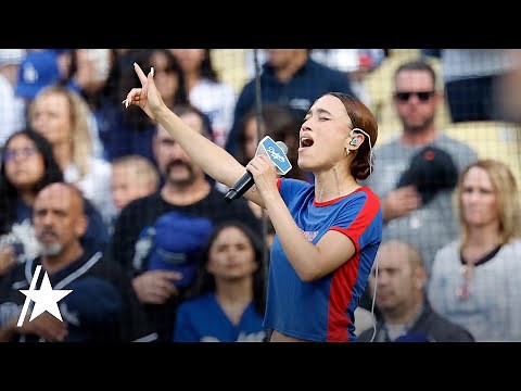 Nezza Sings National Anthem In SPANISH At Dodger Stadium Amid LA ICE Protests