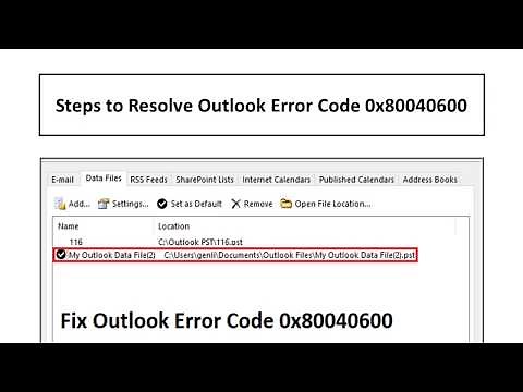1-888-726-3195 Steps to Resolve Outlook Error Code 0x80040600