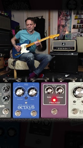 1966 Fuzz od Polskiego Efekciarza z lampowym wzmacniaczem JK Classic Amp i gitarą od SKG.