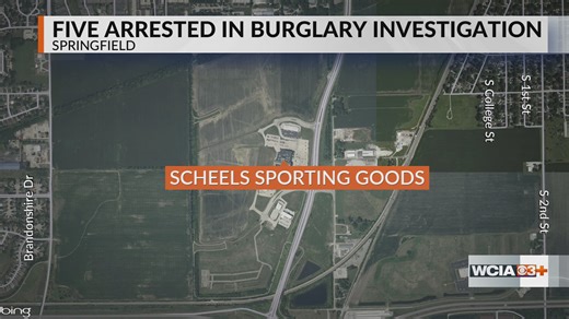 Springfield Police arrest five, seize guns, drugs in burglary investigation