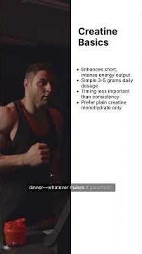 Creatine Explained in 3 Minutes Benefits, Dose, Timing, Mistakes