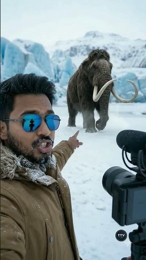 Walking with Mammoth in the Ice Age!🥶(20,000 BC Time-Travel).#TheTimeTravelVlog #TimeTravel #History