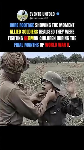 When Allied Soldiers Realised who they Were Fighting #ww2 #shorts