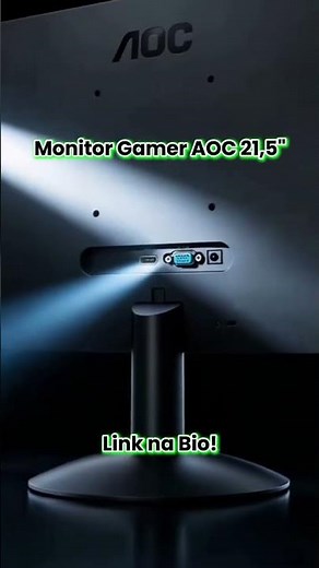 🖥️AOC de 21.5' é o monitor definitivo para começar?🖥️ #pcgamer #tech #monitor