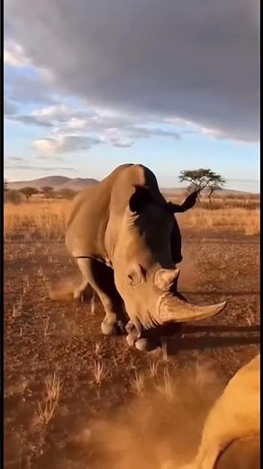 Lion vs Rhino 🦁⚔️🦏 Epic Charge in Beastie Battles #shorts