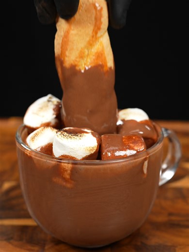 Hot Chocolate | Cozy Winter Comfort in a Mug #drink #asmr #tiktokfood | hot chocolate