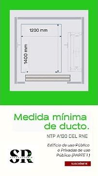"🚨 ¡ATENCIÓN! Estas son las medidas de ducto que debes considerar para un ascensor comercial 📏✅"