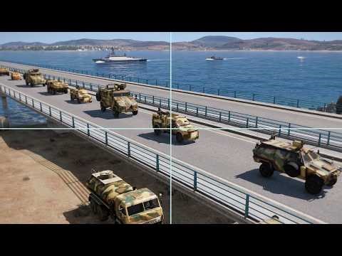 Fleeing Iranian Convoy Gets Caught in Massive US Missile Ambush at Hormuz Bridge