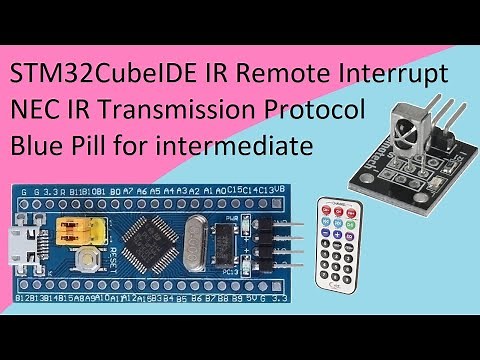72. STM32CubeIDE IR Sensor Remote Interrupt. NEC Infrared Transmission Protocol with STM32F103C8T6