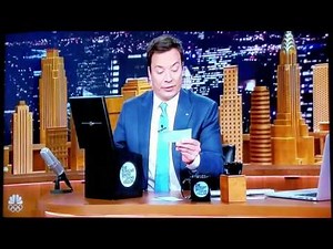 Panda on Jimmy Fallon Tonight Show: hashtag the panda