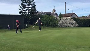 🏆 Broomieknowe Golf Club's 13-year old Hannah Darling rolls in a 12-footer on 18 to become the new Scottish Girls Amateur champion with superb two hole victory over Cardross Golf Club's Jillian Farrell. What a roller coaster of a final... we're off for a lie down! Congrats to both finalists! | Scotscraig Golf Club | Scottish Golf