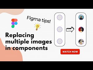 Figma tips💡 Replacing multiple images, speedup design save more time | 2 minutes video