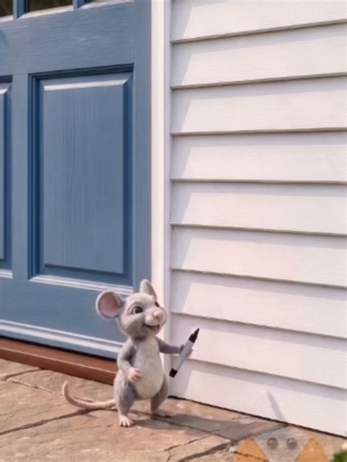 Tiny Mouse Builds a Hidden Wall House from Scratch — Stop Motion Animation