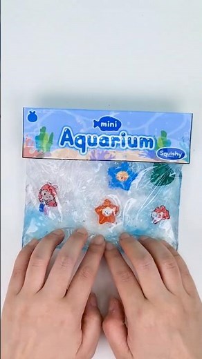 🌊슬라임으로 미니 아쿠아리움 스퀴시 만들기🐬 DIY Mini Aquarium Slime Squishy