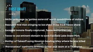 It's Monday, Houston. Here are some stories to start your day ☕ Top Story: NASA has finally set a new date for its high-anticipated space mission to a massive, metal-rich asteroid. Read here >>> https://trib.al/brlKwdY You can read the full First Draft newsletter here: https://trib.al/1VTKXhc | Chron