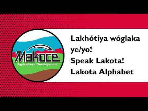 Lakota Alphabet