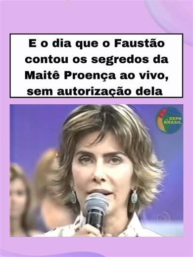E o dia que o Faustão contou os segredos de Maitê Proença ao vivo, sem autorização dela ,#faustao #maite #portaldohugo #treta #tv