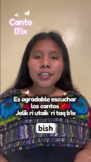 Oración con la palabra canto en kiche y español #estudiantes -#aprendizaje #guatemalaviral