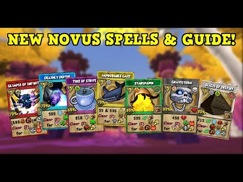 Wizard101 : NEW NOVUS SPELLS & GUIDE