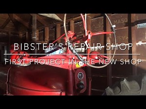 First mini project in the new shop Farmall m steering wheel removal