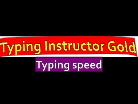 Typing Instructor: Gold Learn to type or enhance your typing skills