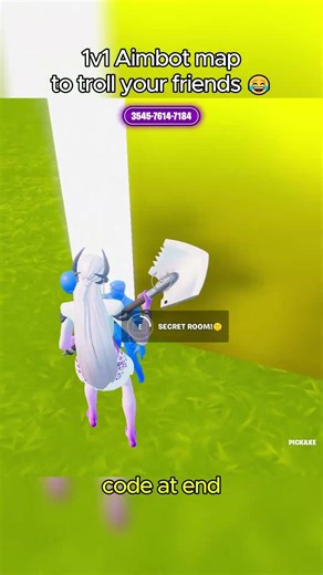 CRAZY Aimbot 1v1 map in Fortnite!