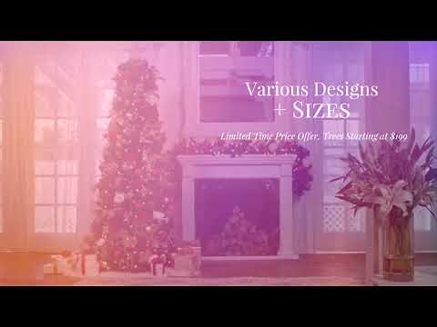 Easy Treezy Artificial Pre-Lit, Pre-Decorated, Christmas Tree