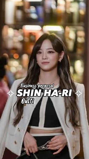 Shin Ha-ri from business proposal kdrama outfit inspiration 🩷🖤🤍 #qtl #businessproposal #shinhari #outfitinspiration #fyp