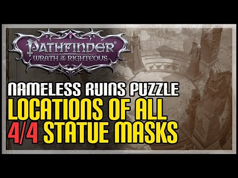 Nameless Ruins Statues Puzzle Solution Pathfinder Wrath of the Righteous (All Statue Musk Locations)