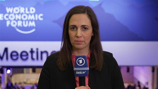 tagesschau24: Stefanie Dodt, ARD Genf zzt. Davos, mit Details zu Trumps Rede beim Weltwirtschaftsforum