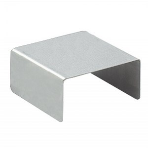 Cal-Mil 239-2 5" x 2" Stainless Steel Open Square Riser