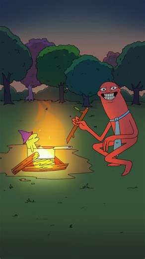 Kaleb Asher Belnap on Instagram: "Glep in da hot tub 🎄 #smilingfriends #animation audio by @joeymorof"