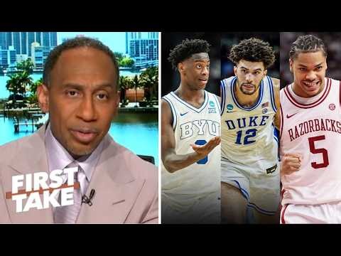 FIRST TAKE | Darius Acuff Jr. are a Top 3 pick in NBA Draft - Stephen A. on Arkansas win over Hawaii