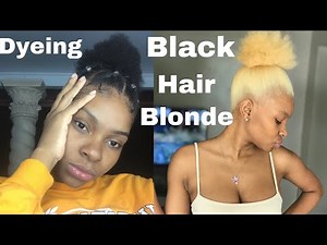DYEING MY BLACK HAIR PLATINUM BLONDE - Bleaching my Hair