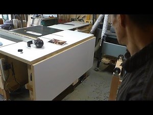 Make a folding outfeed table